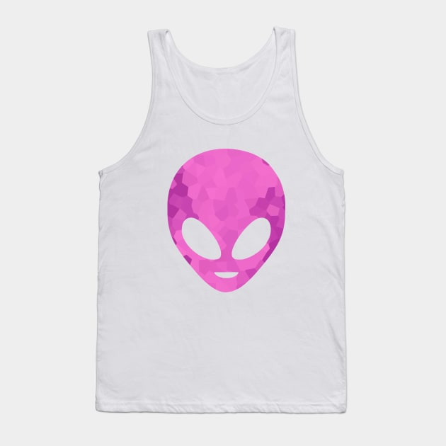 PURPLE Alien Head Tank Top by SartorisArt1